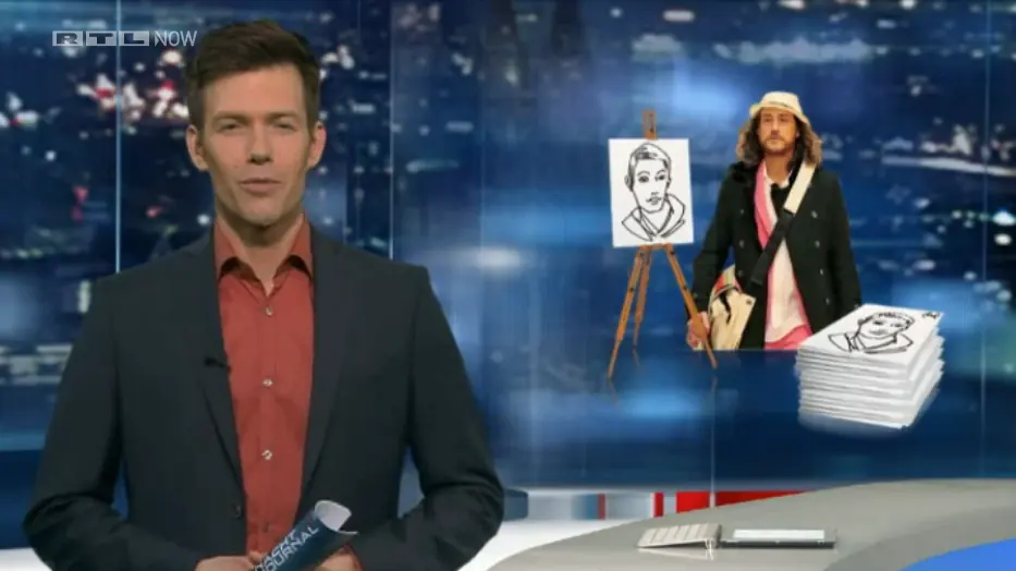 „Münchens bemerkenswertester Künstler“, RTL Nachtjournal