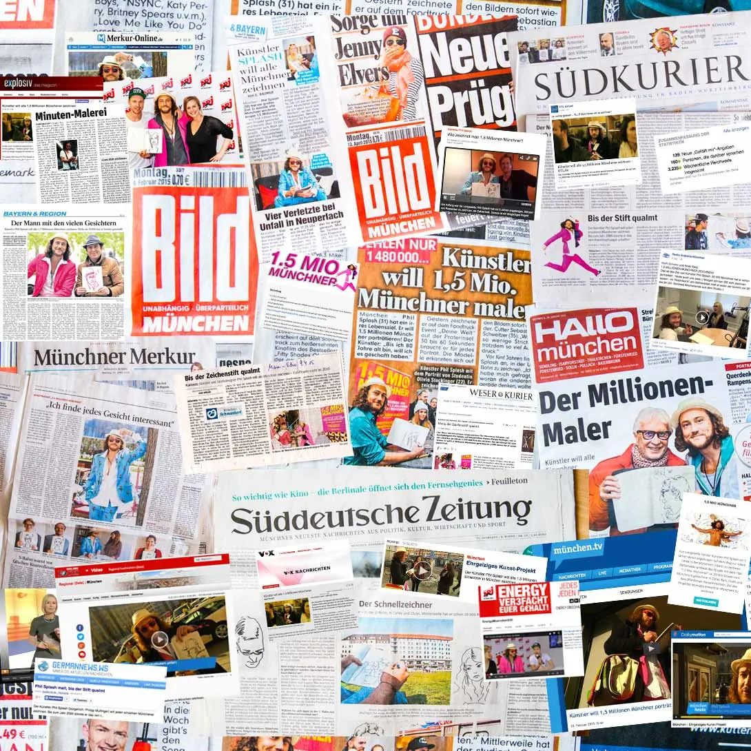 Zeitungsausschnitte 2015, von der BILD bis zur Süddeutschen