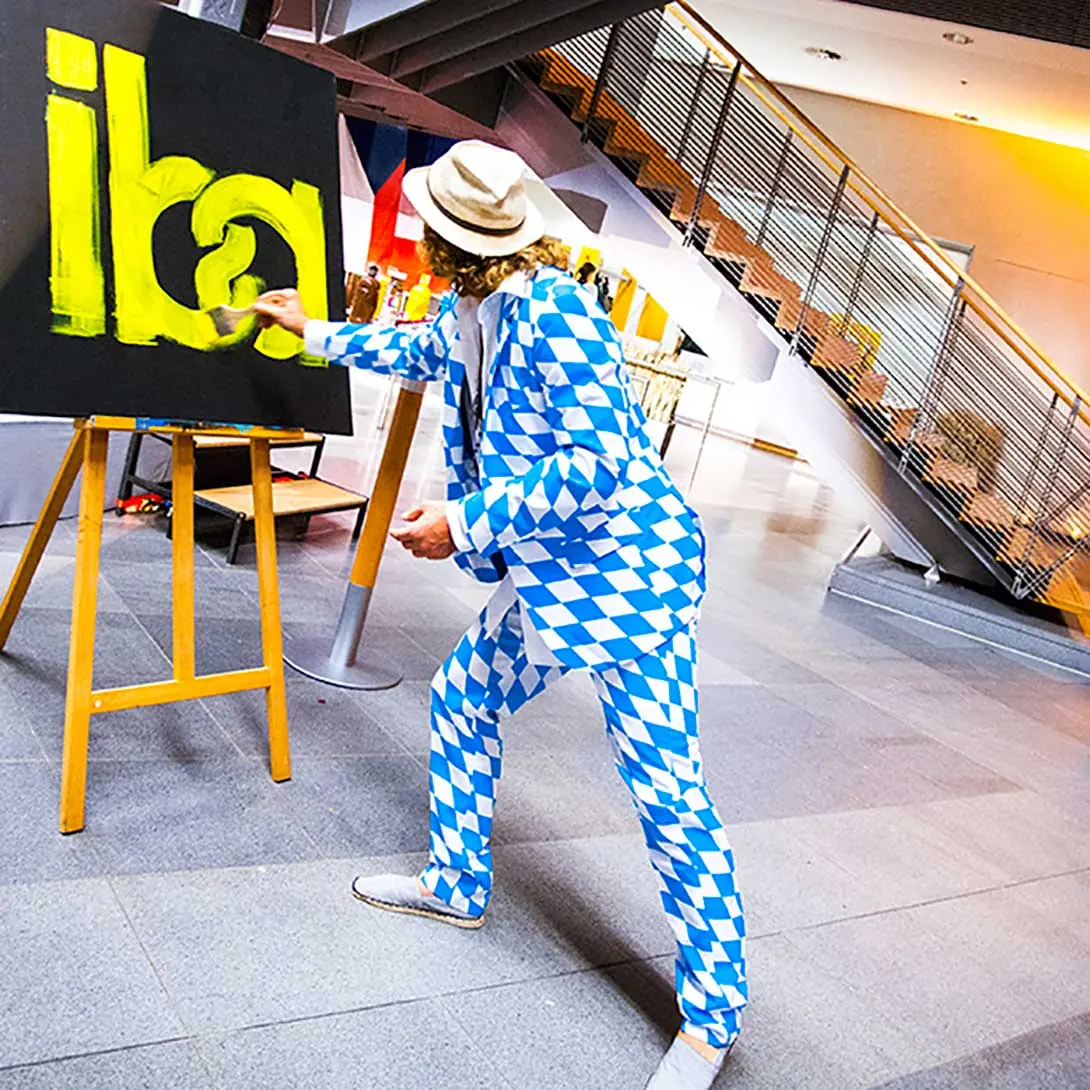 Live-Painting zur Eröffnung der IBA 2015